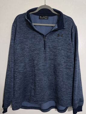 Under Armour Navy Heather Quarter Zip Pullover